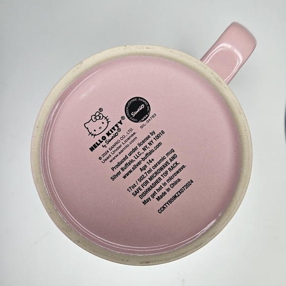 Sanrio Hello Kitty Christmas  Winter Warm Wishes Pink Mug New - Picture 3 of 12